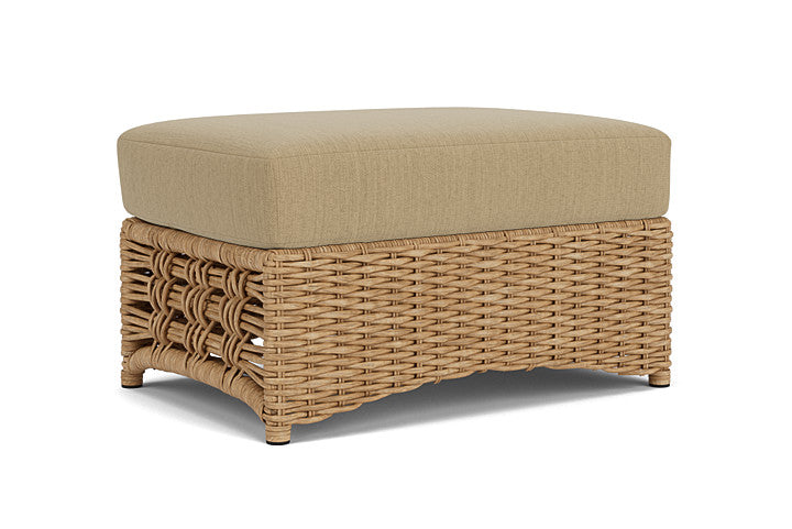 Lloyd Flanders - Magnolia Ottoman In Sandcastle Finish With Loveboat Saffron Fabric - 3310171412009 view 1