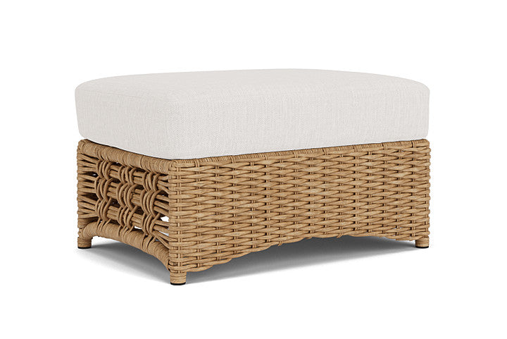Lloyd Flanders - Magnolia Ottoman In Sandcastle Finish With Reflections Snow Fabric - 3310171412014 view 1