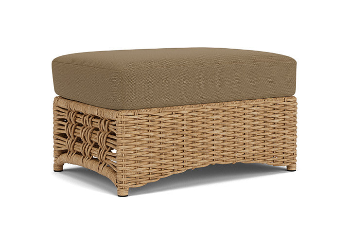 Lloyd Flanders - Magnolia Ottoman In Sandcastle Finish With Reflections Straw Fabric - 3310171412053 view 1