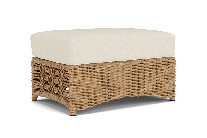 Lloyd Flanders - Magnolia Ottoman In Sandcastle Finish With Sailcloth Sailor Fabric - 331017141434 view 1
