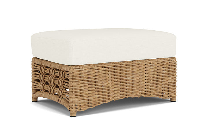 Lloyd Flanders - Magnolia Ottoman In Sandcastle Finish With Sailcloth Salt Fabric - 331017141890 view 1