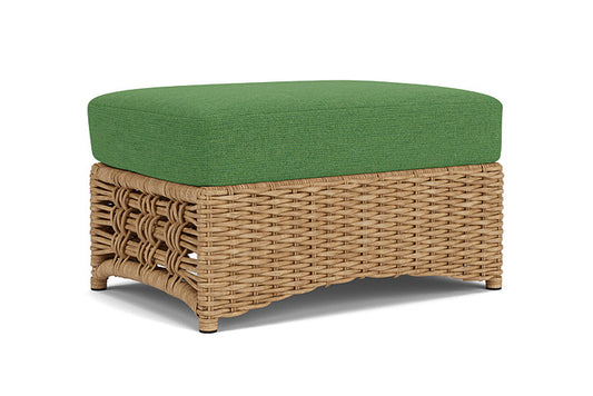 Lloyd Flanders - Magnolia Ottoman In Sandcastle Finish With Seadog Botanical Fabric - 3310171412066 view 1
