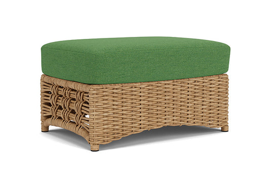 Lloyd Flanders - Magnolia Ottoman In Sandcastle Finish With Seadog Botanical Fabric - 3310171412066 view 2