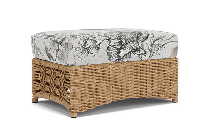 Lloyd Flanders - Magnolia Ottoman In Sandcastle Finish With Serena Floral Dove Fabric - 3310171412077 view 1