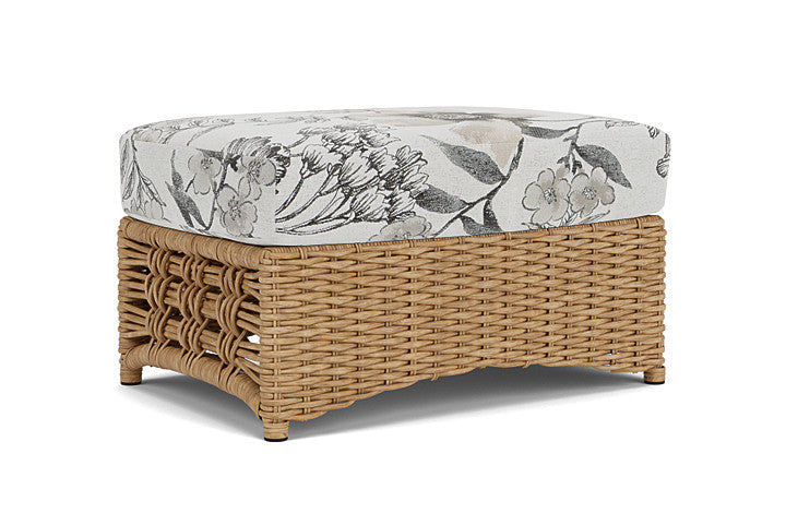 Lloyd Flanders - Magnolia Ottoman In Sandcastle Finish With Serena Floral Dove Fabric - 3310171412077 view 2