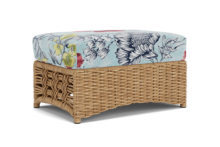 Lloyd Flanders - Magnolia Ottoman In Sandcastle Finish With Serena Floral Meadow Fabric - 3310171412079 view 1
