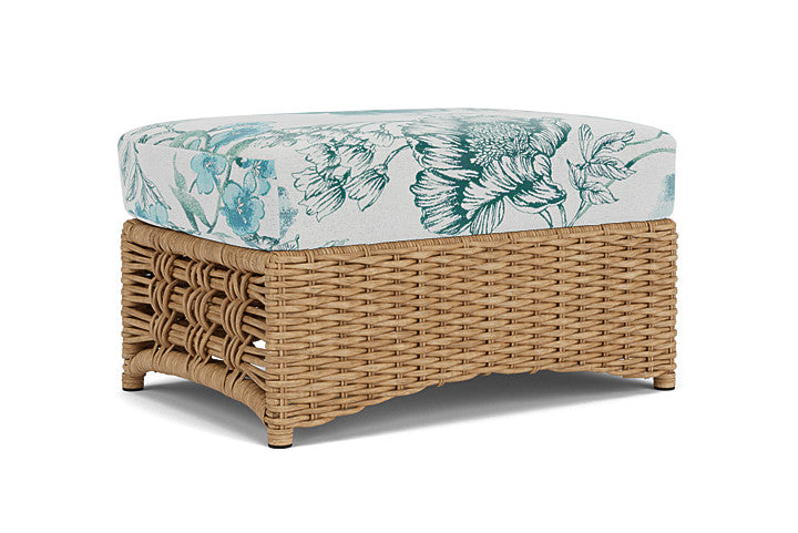 Lloyd Flanders - Magnolia Ottoman In Sandcastle Finish With Serena Floral Mist Fabric - 3310171412078 view 1