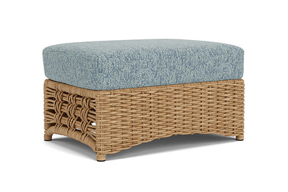 Lloyd Flanders - Magnolia Ottoman In Sandcastle Finish With Serene Ocean Fabric - 3310171412032 view 1