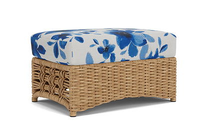 Lloyd Flanders - Magnolia Ottoman In Sandcastle Finish With Watercolor Blossom Capri Fabric - 331017141672 view 1