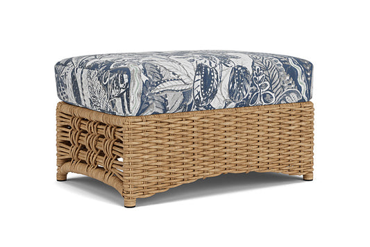 Lloyd Flanders - Magnolia Ottoman In Sandcastle Finish With Wayfarer Mist Fabric - 3310171412074 view 1