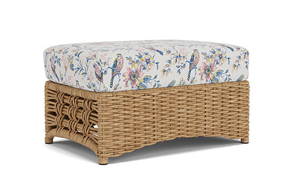 Lloyd Flanders - Magnolia Ottoman In Sandcastle Finish With Whimsical Bird Song Fabric - 3310171412080 view 1