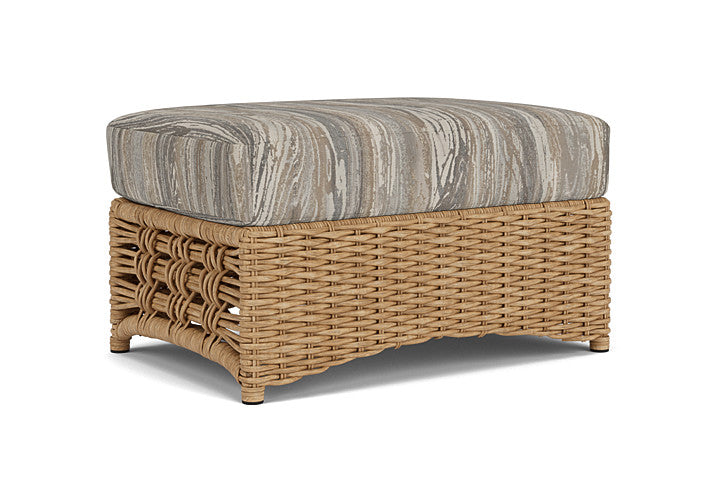 Lloyd Flanders - Magnolia Ottoman In Sandcastle Finish With Woodgrain Ash Fabric - 331017141723 view 1