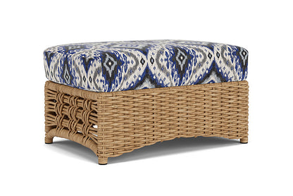 Lloyd Flanders - Magnolia Ottoman In Sandcastle Finish With Yoko Mediterranean Fabric - 331017141705 view 1
