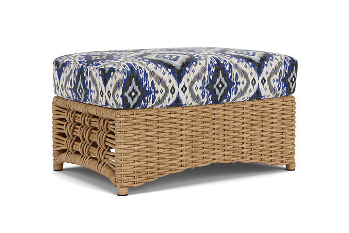 Lloyd Flanders - Magnolia Ottoman In Sandcastle Finish With Yoko Mediterranean Fabric - 331017141705 view 2