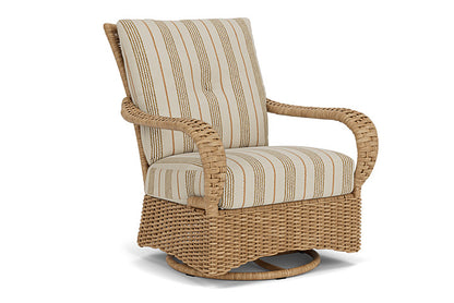 Lloyd Flanders - Magnolia Swivel Glider Lounge Chair In Sandcastle Finish With Amber Waves Fabric - 3310911412044 view 1