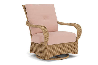 Lloyd Flanders - Magnolia Swivel Glider Lounge Chair In Sandcastle Finish With Azulu Clay Fabric - 3310911412033 view 1