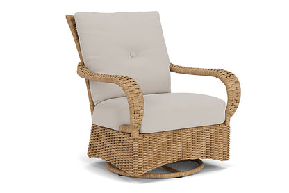 Lloyd Flanders - Magnolia Swivel Glider Lounge Chair In Sandcastle Finish With Azulu Twine Fabric - 3310911412034 view 1