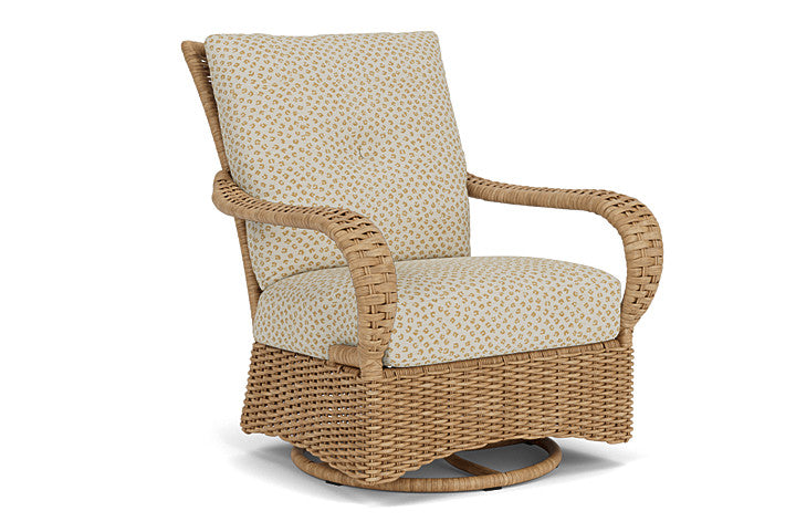 Lloyd Flanders - Magnolia Swivel Glider Lounge Chair In Sandcastle Finish With Bebot Sisal Fabric - 3310911412048 view 1