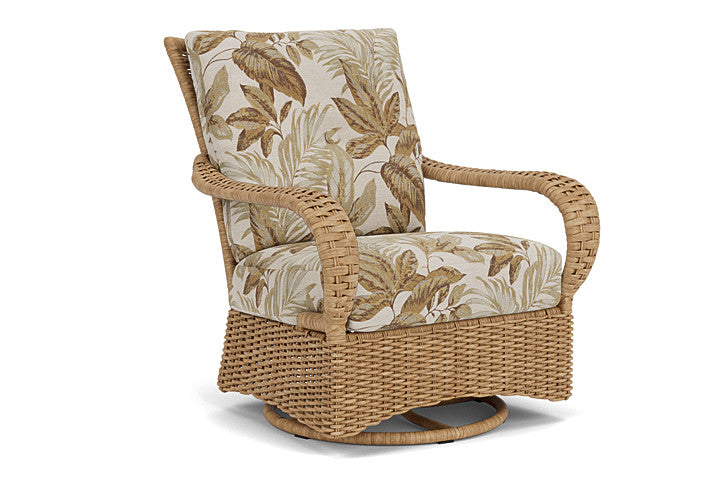 Lloyd Flanders - Magnolia Swivel Glider Lounge Chair In Sandcastle Finish With Botanic Willow Fabric - 331091141164 view 1