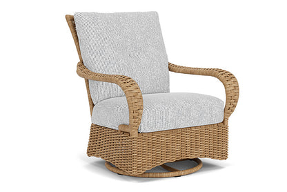 Lloyd Flanders - Magnolia Swivel Glider Lounge Chair In Sandcastle Finish With Burson Domino Fabric - 3310911412035 view 1
