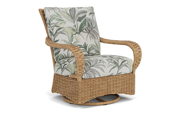 Lloyd Flanders - Magnolia Swivel Glider Lounge Chair In Sandcastle Finish With Calidora Mist Fabric - 331091141094 view 1