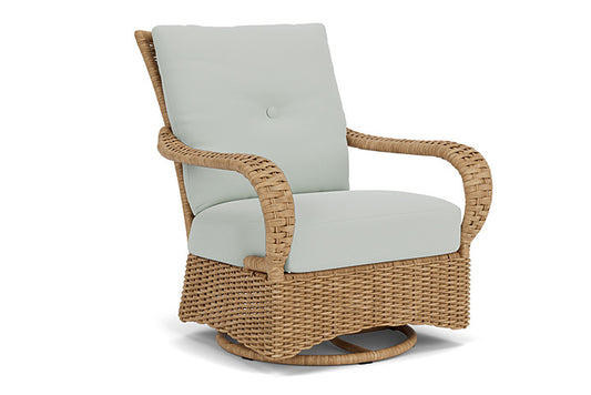 Lloyd Flanders - Magnolia Swivel Glider Lounge Chair In Sandcastle Finish With Callen Celadon Fabric - 3310911412024 view 1