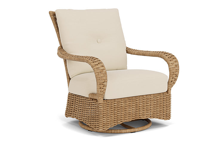 Lloyd Flanders - Magnolia Swivel Glider Lounge Chair In Sandcastle Finish With Callen Pearl Fabric - 3310911412021 view 1
