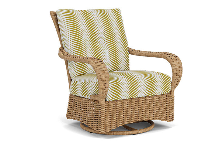 Lloyd Flanders - Magnolia Swivel Glider Lounge Chair In Sandcastle Finish With Clock Out Dew Fabric - 3310911412083 view 1