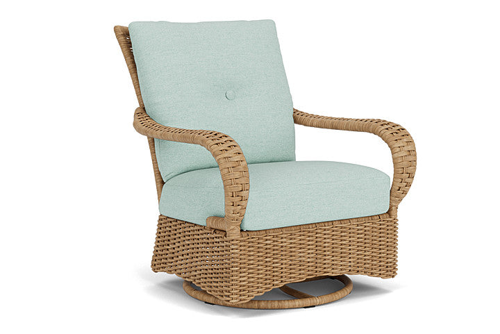 Lloyd Flanders - Magnolia Swivel Glider Lounge Chair In Sandcastle Finish With Demo Mist Fabric - 331091141066 view 1