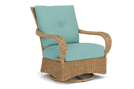 Lloyd Flanders - Magnolia Swivel Glider Lounge Chair In Sandcastle Finish With Fife Aruba Fabric - 331091141748 view 1