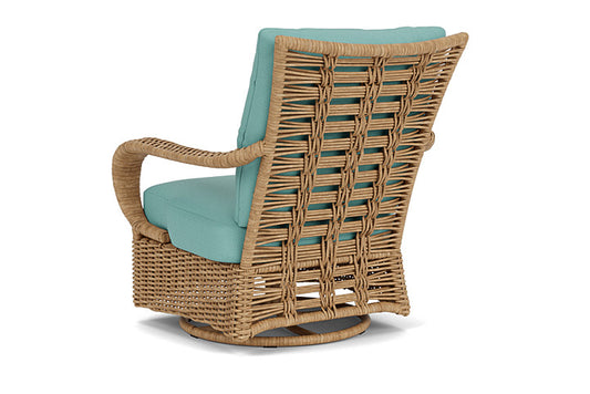 Lloyd Flanders - Magnolia Swivel Glider Lounge Chair In Sandcastle Finish With Fife Aruba Fabric - 331091141748 view 2
