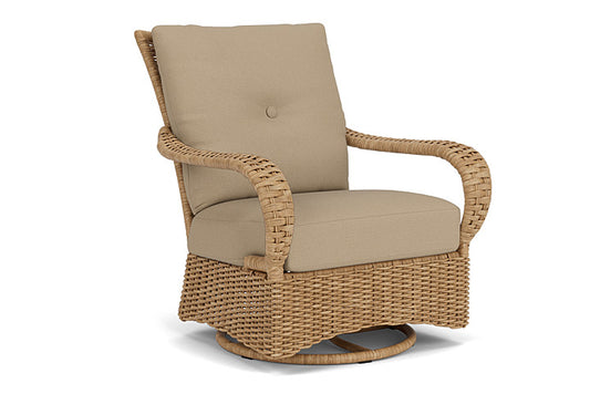 Lloyd Flanders - Magnolia Swivel Glider Lounge Chair In Sandcastle Finish With Fife Sahara Fabric - 331091141742 view 1