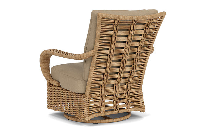 Lloyd Flanders - Magnolia Swivel Glider Lounge Chair In Sandcastle Finish With Fife Sahara Fabric - 331091141742 view 2