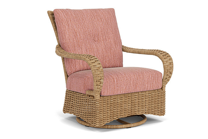 Lloyd Flanders - Magnolia Swivel Glider Lounge Chair In Sandcastle Finish With Friendly Carnival Fabric - 3310911412043 view 1