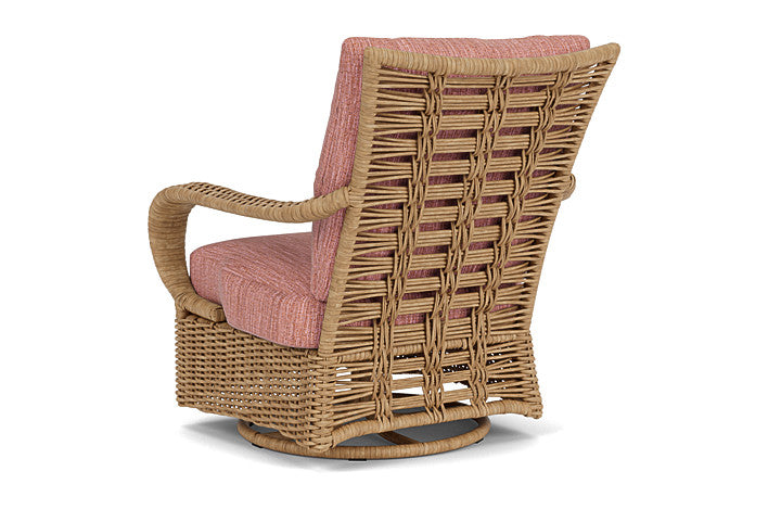 Lloyd Flanders - Magnolia Swivel Glider Lounge Chair In Sandcastle Finish With Friendly Carnival Fabric - 3310911412043 view 2