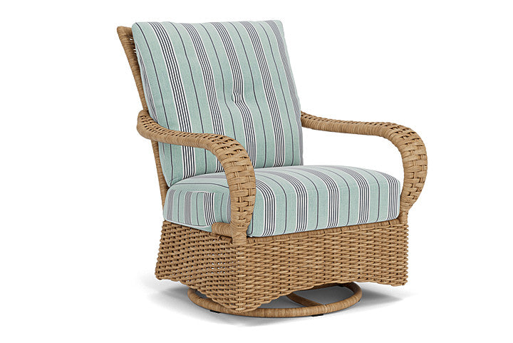 Lloyd Flanders - Magnolia Swivel Glider Lounge Chair In Sandcastle Finish With Hansen Seaglass Fabric - 3310911411926 view 1