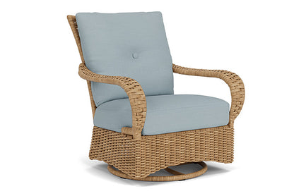 Lloyd Flanders - Magnolia Swivel Glider Lounge Chair In Sandcastle Finish With Kadogo Lake Fabric - 3310911412041 view 1