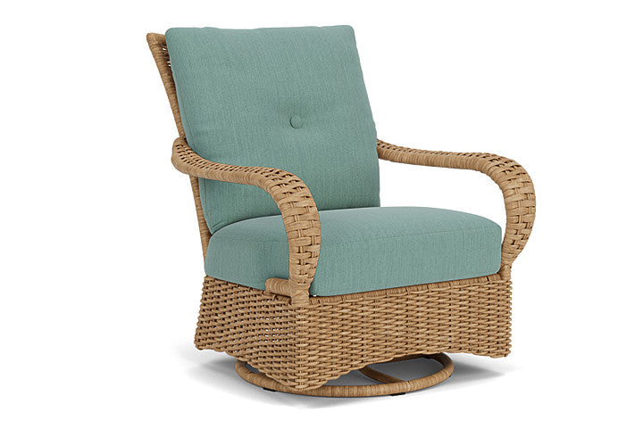 Lloyd Flanders - Magnolia Swivel Glider Lounge Chair In Sandcastle Finish With Loveboat Mint Fabric - 3310911412010 view 1
