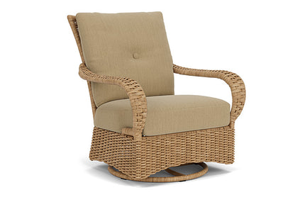 Lloyd Flanders - Magnolia Swivel Glider Lounge Chair In Sandcastle Finish With Loveboat Saffron Fabric - 3310911412009 view 1