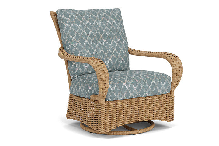 Lloyd Flanders - Magnolia Swivel Glider Lounge Chair In Sandcastle Finish With Luna Mist Fabric - 3310911412070 view 1