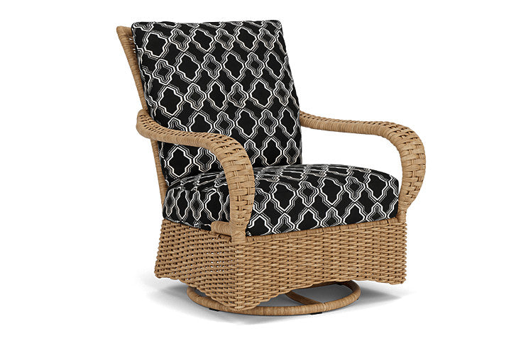 Lloyd Flanders - Magnolia Swivel Glider Lounge Chair In Sandcastle Finish With Luna Onyx Fabric - 3310911412071 view 1