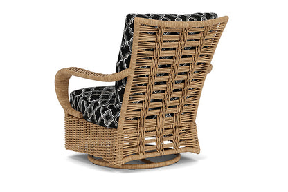 Lloyd Flanders - Magnolia Swivel Glider Lounge Chair In Sandcastle Finish With Luna Onyx Fabric - 3310911412071 view 2
