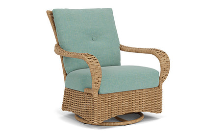 Lloyd Flanders - Magnolia Swivel Glider Lounge Chair In Sandcastle Finish With Pavian Pool Fabric - 3310911412045 view 1