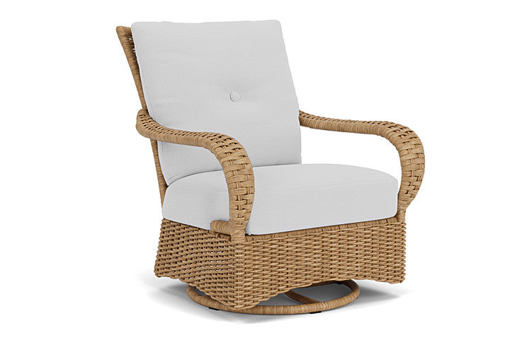 Lloyd Flanders - Magnolia Swivel Glider Lounge Chair In Sandcastle Finish With Reflections Ice Fabric - 3310911412052 view 1