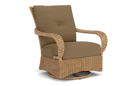 Lloyd Flanders - Magnolia Swivel Glider Lounge Chair In Sandcastle Finish With Reflections Straw Fabric - 3310911412053 view 1