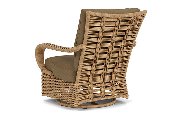 Lloyd Flanders - Magnolia Swivel Glider Lounge Chair In Sandcastle Finish With Reflections Straw Fabric - 3310911412053 view 2