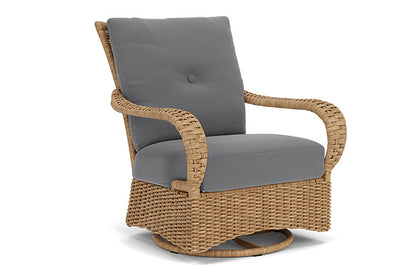 Lloyd Flanders - Magnolia Swivel Glider Lounge Chair In Sandcastle Finish With Remy Graphite Fabric - 3310911412003 view 1