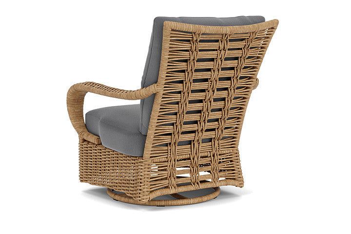 Lloyd Flanders - Magnolia Swivel Glider Lounge Chair In Sandcastle Finish With Remy Graphite Fabric - 3310911412003 view 2