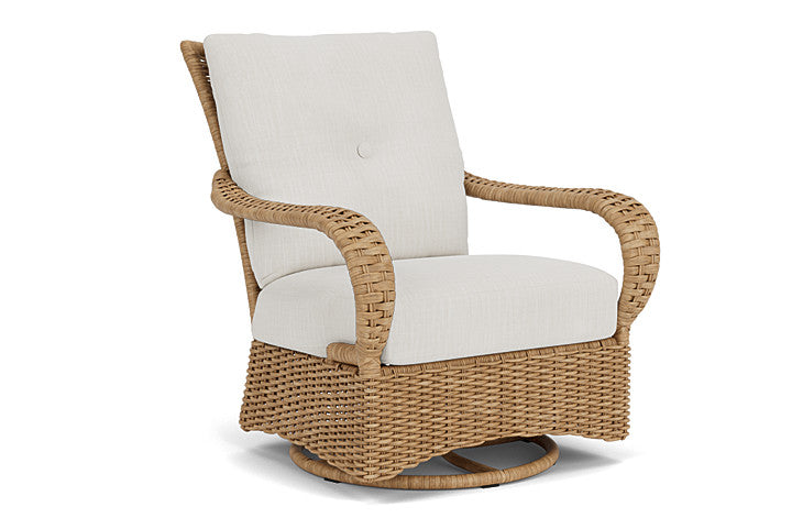 Lloyd Flanders - Magnolia Swivel Glider Lounge Chair In Sandcastle Finish With Rollo Linen Fabric - 3310911412020 view 1