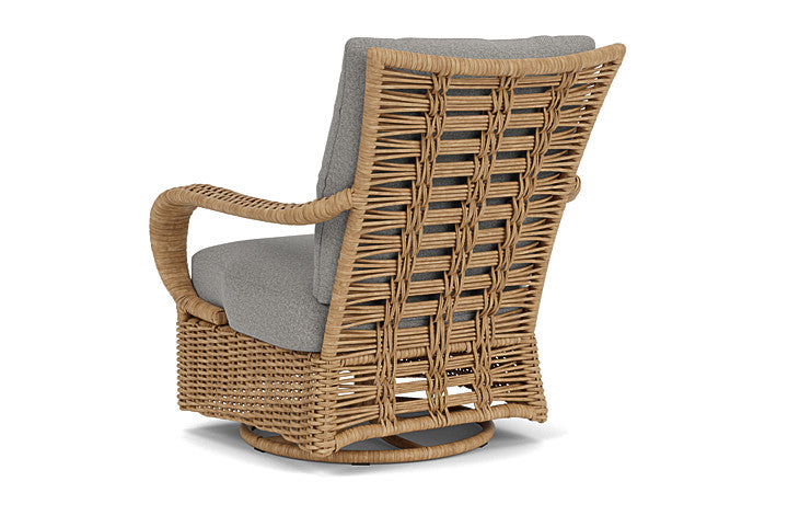 Lloyd Flanders - Magnolia Swivel Glider Lounge Chair In Sandcastle Finish With Rumba Nickel Fabric - 3310911412011 view 2